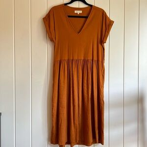 Lou & Grey for LOFT Linen dress / perfect Thanksgiving dress!  🍃🍂  Pockets too!